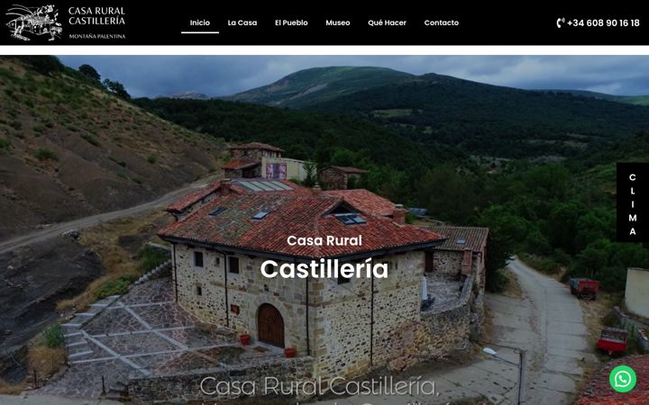 Screenshot of casaruralcastilleria.es