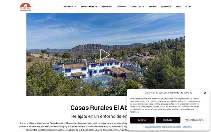 Screenshot of casaruraldelabuelo.es