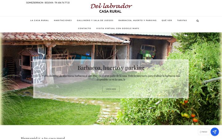 Screenshot of casaruraldellabrador.com