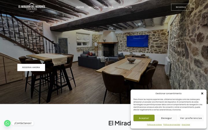 Screenshot of casaruralelmiradordelmarques.es
