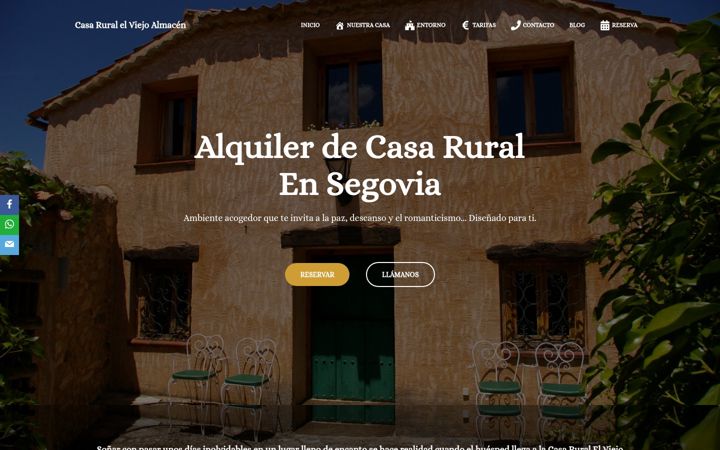 Screenshot of casaruralelviejoalmacen.com