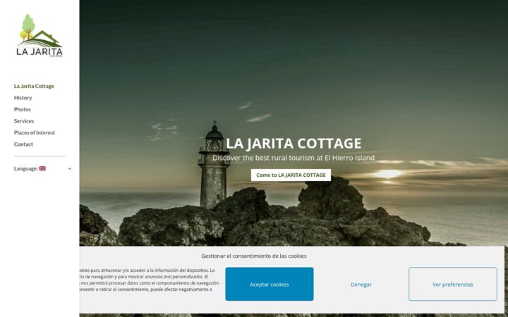 Screenshot of casaruraljarita.com