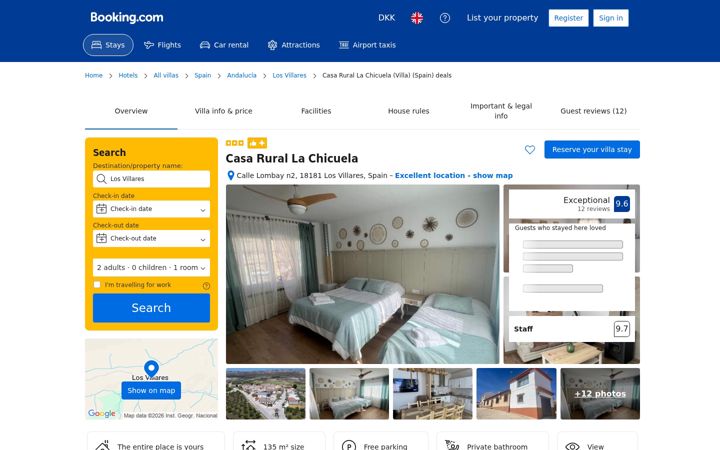 Screenshot of casarurallachicuela.com