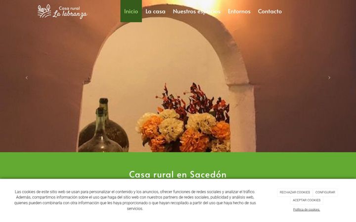 Screenshot of casarurallalabranza.es