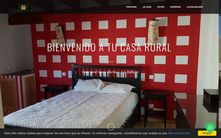 Screenshot of casarurallosbalbases.com