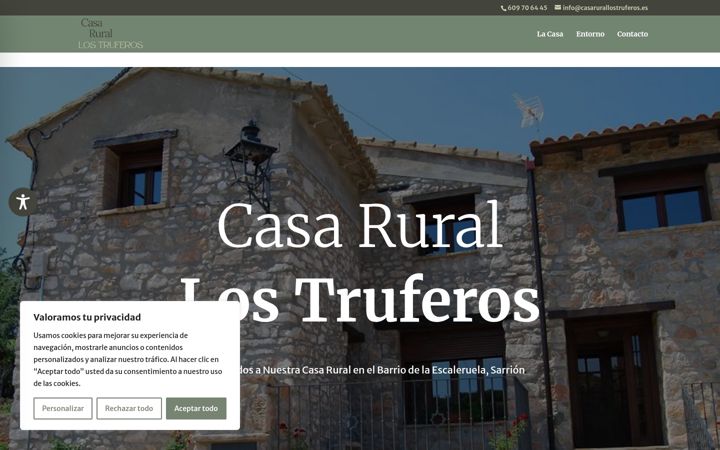 Screenshot of casarurallostruferos.es
