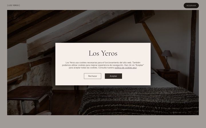 Screenshot of casarurallosyeros.com