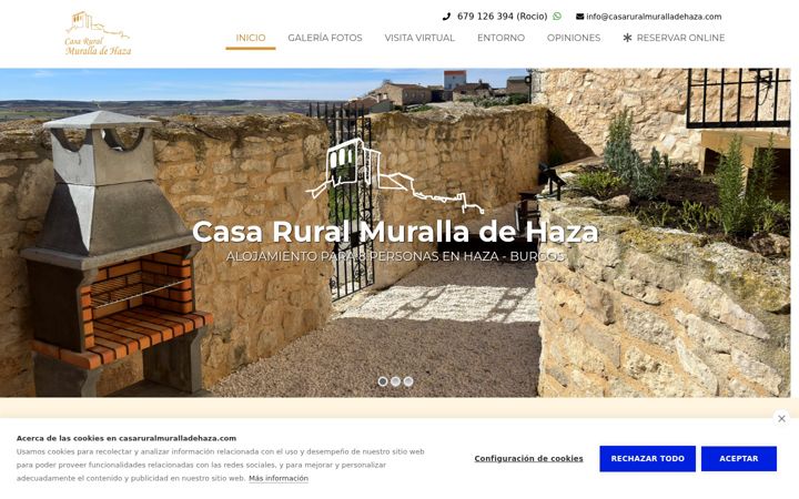 Screenshot of casaruralmuralladehaza.com