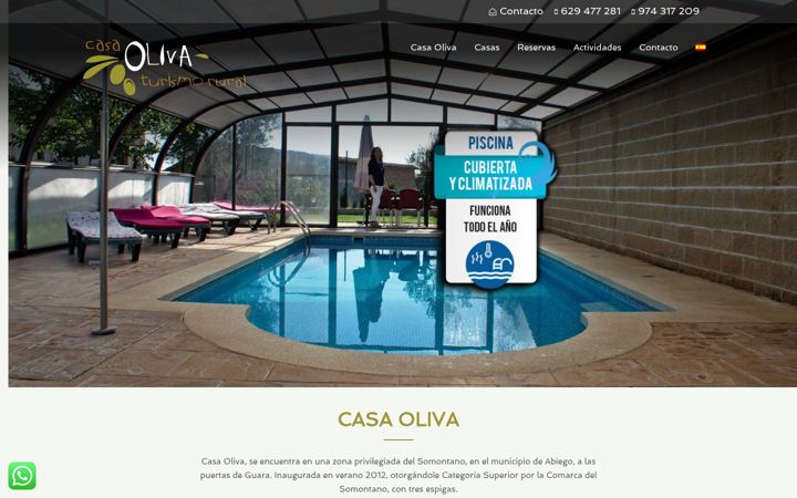 Screenshot of casaruraloliva.com