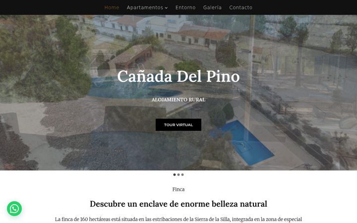 Screenshot of casaruralpino.es