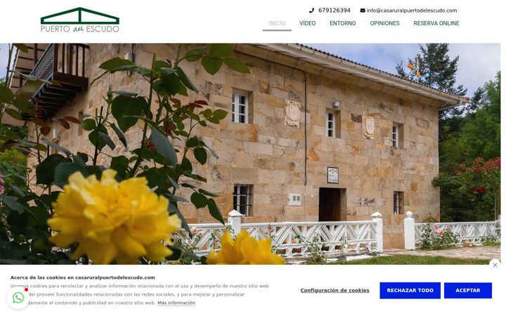 Screenshot of casaruralpuertodelescudo.com