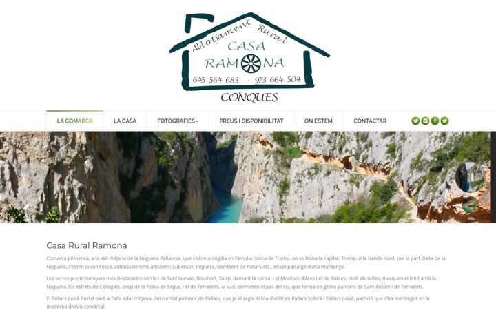 Screenshot di casaruralramona.net