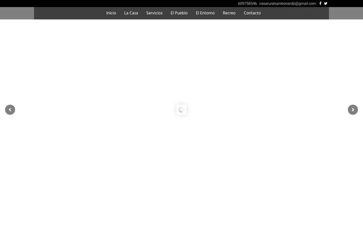 Screenshot of casaruralsanleonardo.com