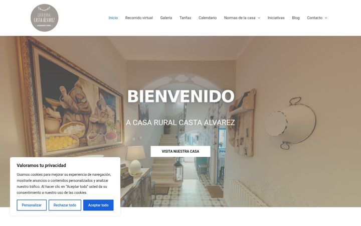 Screenshot of casaruralzaragozacastaalvarez.com