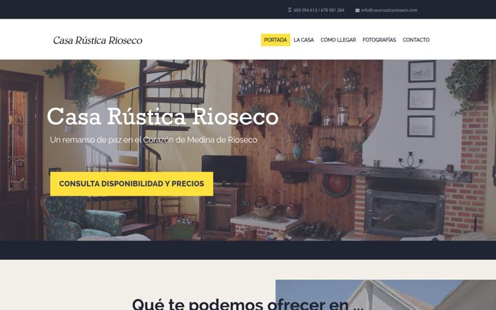 Screenshot of casarusticarioseco.com