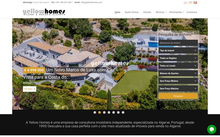 Screenshot of casas-algarve.pt