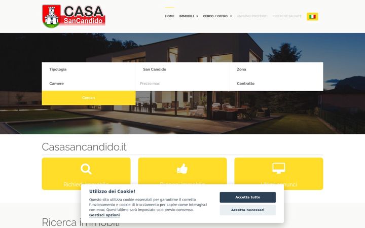 Screenshot of casasancandido.it