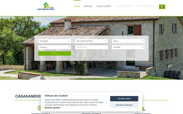 Screenshot of casasandonadipiave.it