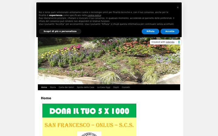 Screenshot of casasanfrancescovolpiano.it