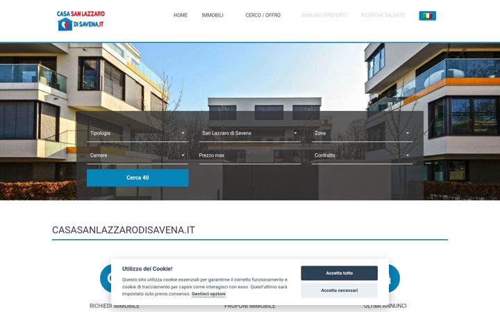 Screenshot of casasanlazzarodisavena.it