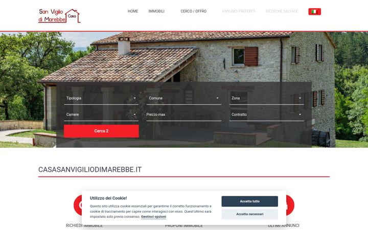 Screenshot of casasanvigiliodimarebbe.it