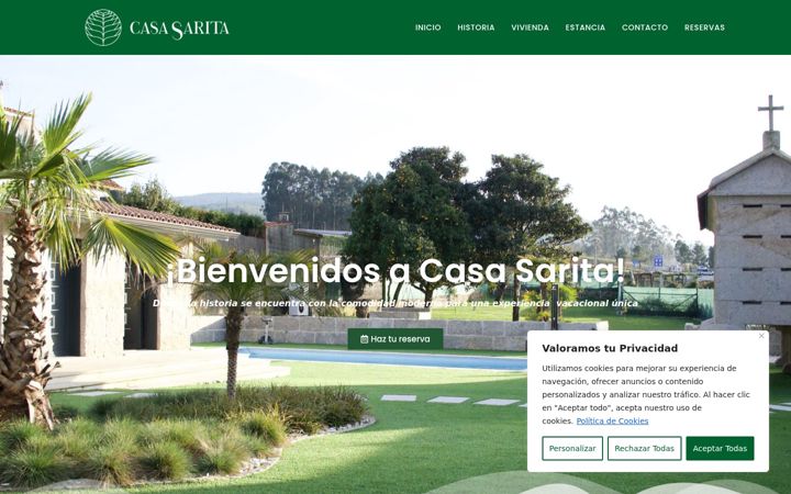 Screenshot of casasarita.es