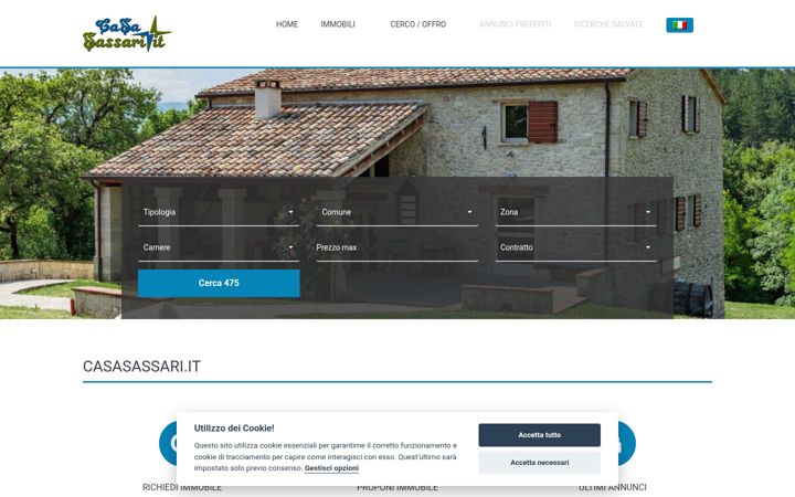 Screenshot of casasassari.it