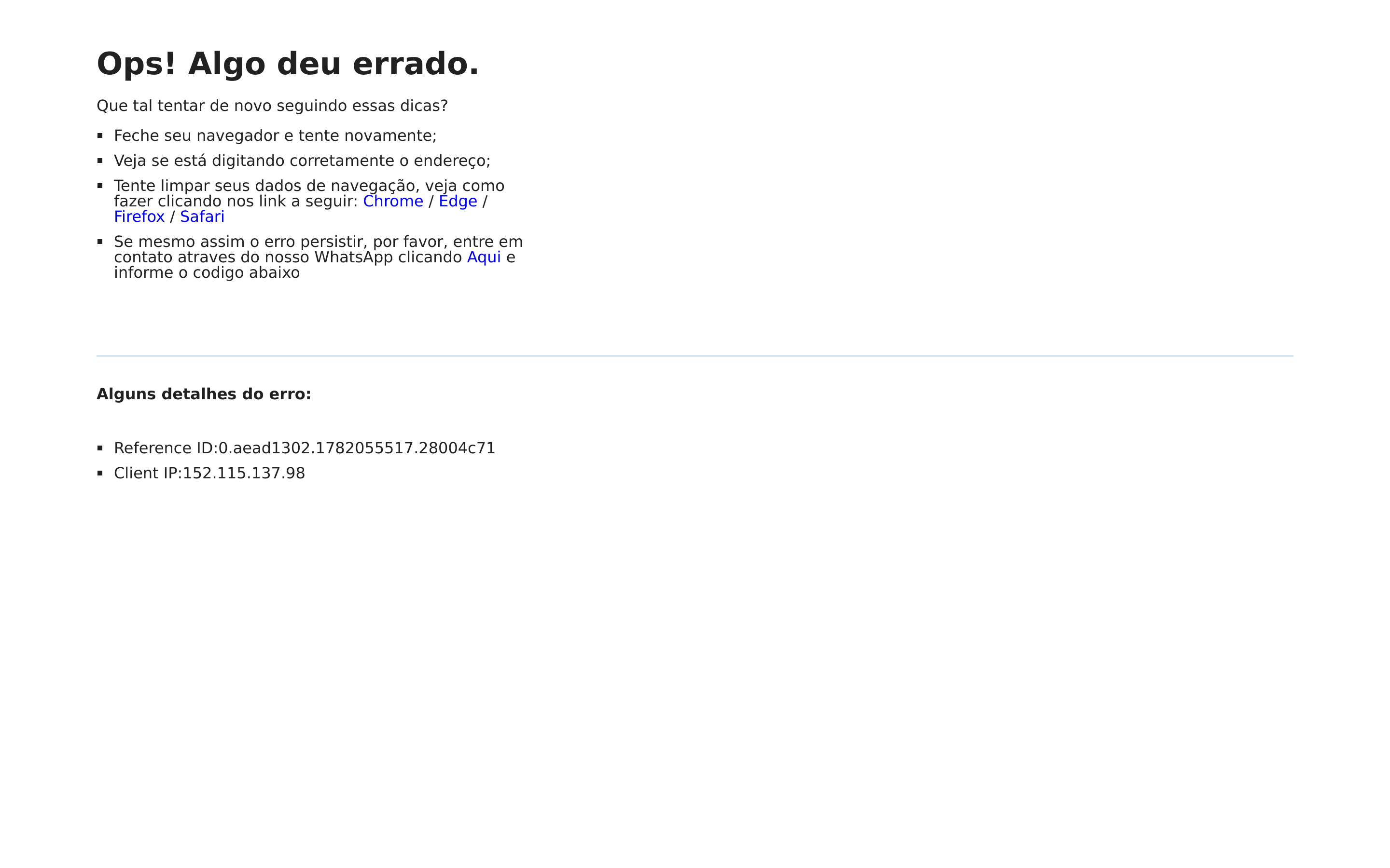 Screenshot of casasbahia.com.br