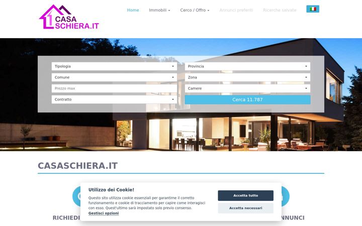 Screenshot of casaschiera.it