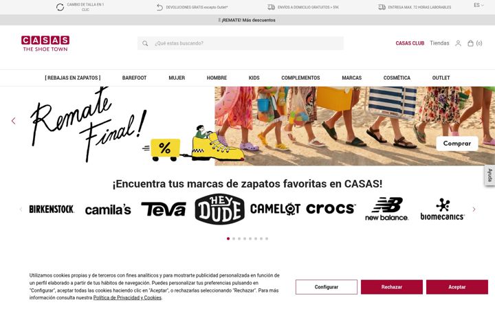 Screenshot of casasclub.com