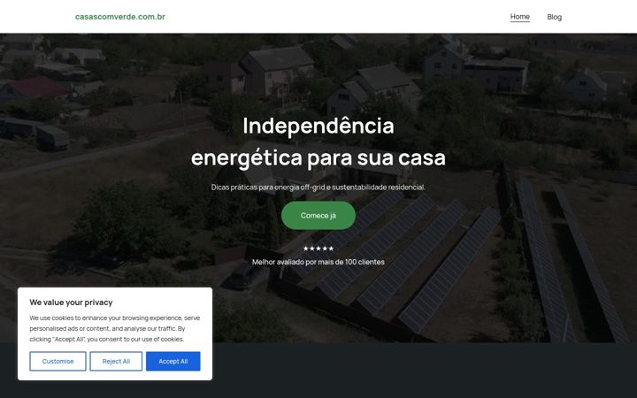 Ekrano kopija casascomverde.com.br