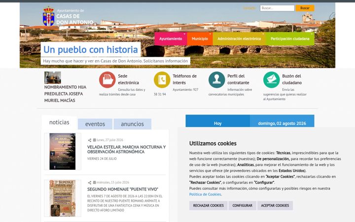 Screenshot di casasdedonantonio.es