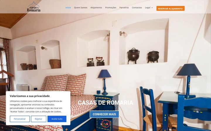 Screenshot of casasderomaria.com