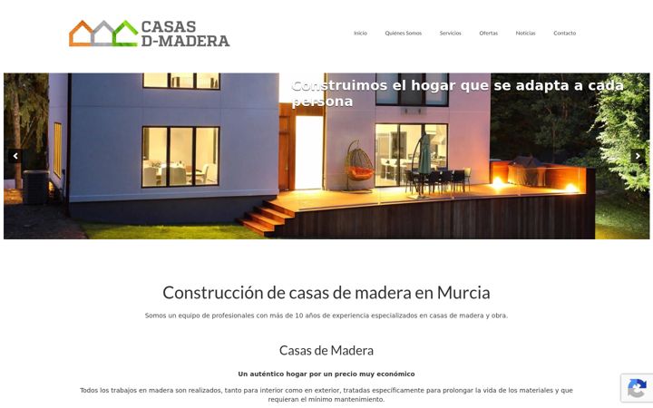 Screenshot di casasdmadera.net