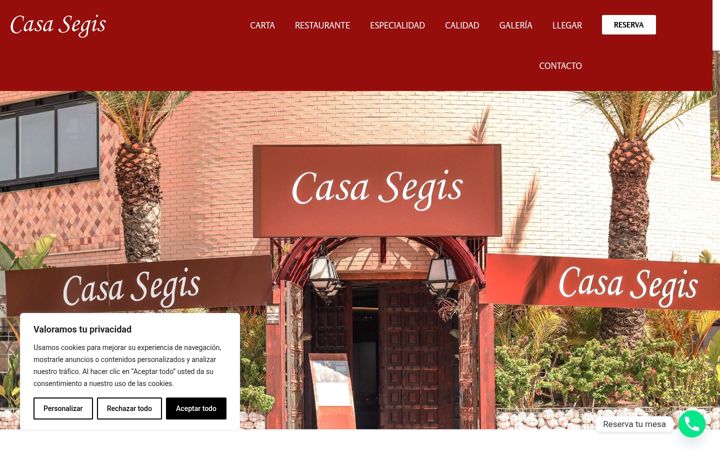 Screenshot von casasegis.es