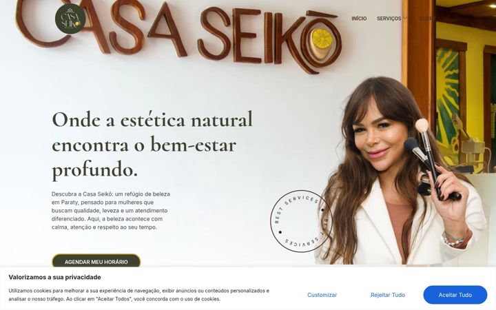Screenshot of casaseiko.com.br