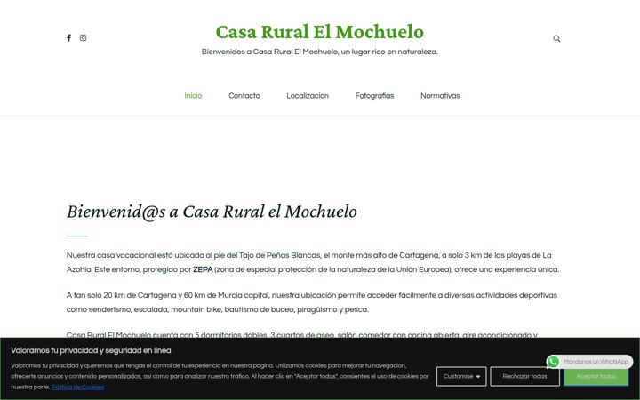 Screenshot of casaselmochuelo.net