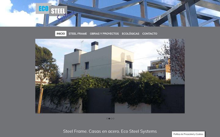 Screenshot of casasenacero.es