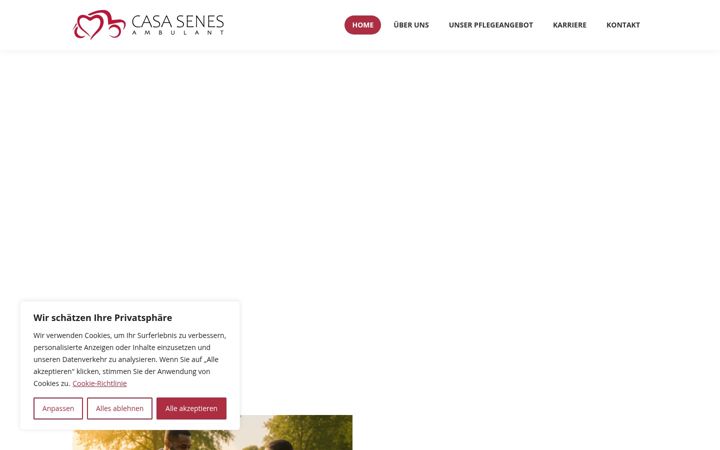 Screenshot von casasenes.de