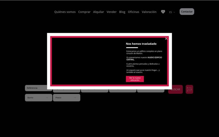 Screenshot von casasenmenorca.com
