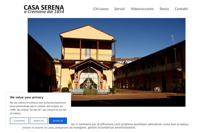Screenshot of casaserenacremona.it