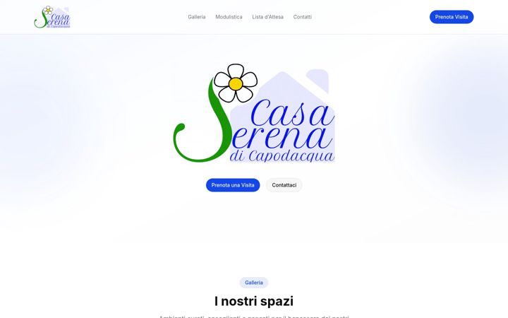 Screenshot of casaserenadicapodacqua.it