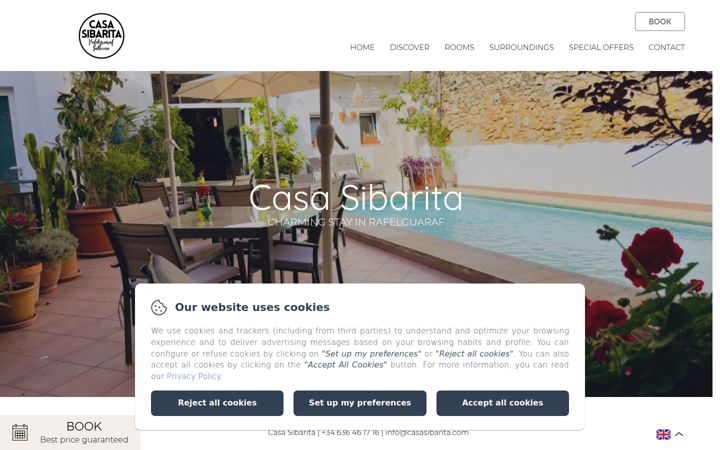 Screenshot of casasibarita.com