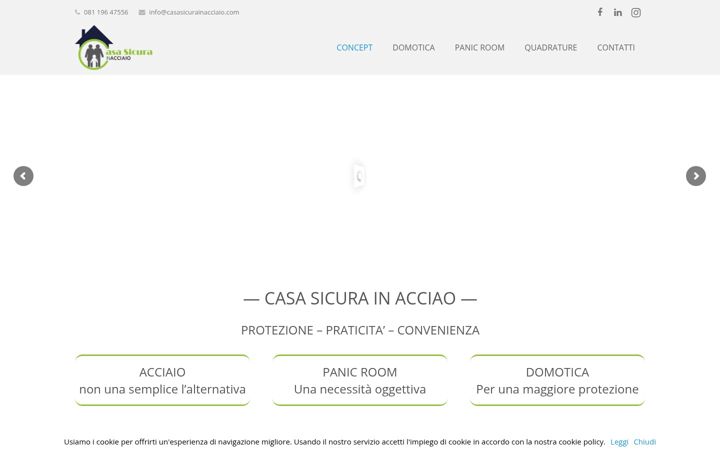 Screenshot of casasicurainacciaio.com