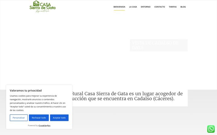 Screenshot of casasierragata.com