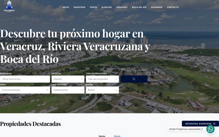 Screenshot of casasincreibles.com.mx
