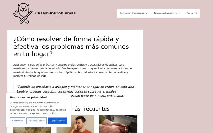 Screenshot of casasinproblemas.com