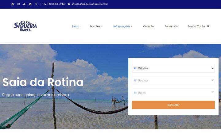 Ekrano kopija casasiqueiratravel.com.br