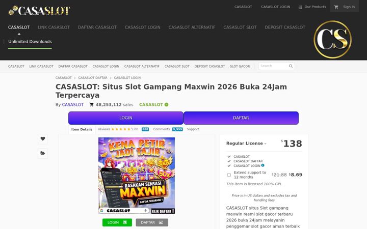 Screenshot of casaslot.com