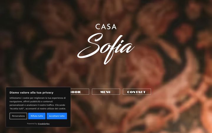 Screenshot of casasofiamilano.com